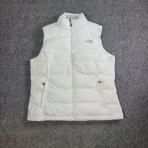 The North Face White Puffer Vest